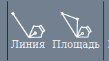 Кнопки для измерений на карте